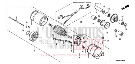 STARTER MOTOR NX125V de 1997